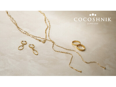 【COCOSHNIK】ダイヤモンドと地金の対比がオリエンタルなムードを紡ぐ新作コレクションを発売
