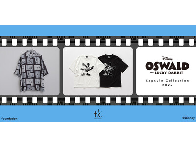 【tk.TAKEO KIKUCHI】「オズワルド・ザ・ラッキー・ラビット」をモチーフにしたディズニーカプ...
