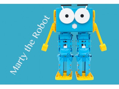 自分で組み立て、プログラミング可能なSTEM教育ロボット「Marty the Robot」を発売