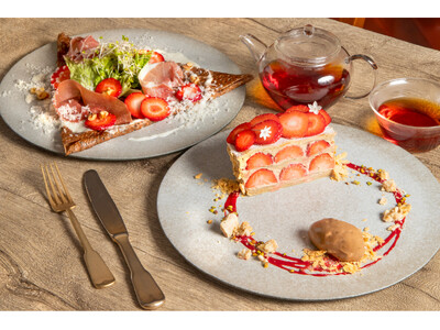 神戸・元町トアウエストにあるクレープとガレットの専門店「CREPE & GALETTE TOOTH TOOTH」にて、冬においしい苺のクレープ＆ガレットが登場！2025年11月20日(木)より。