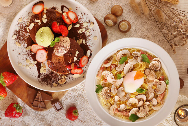 冬のごちそうメニュー！カフェ「ココノハ」から、旬の食材を贅沢に使用したパスタ＆デザートが12/10より登場！