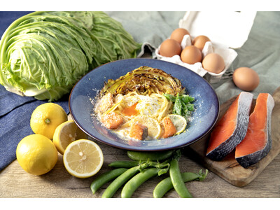 淡路島の春を一皿で体験。ルクア10F『島パスタMIKE』に北坂たまごと鮭と島キャベツのレモンクリームパス...