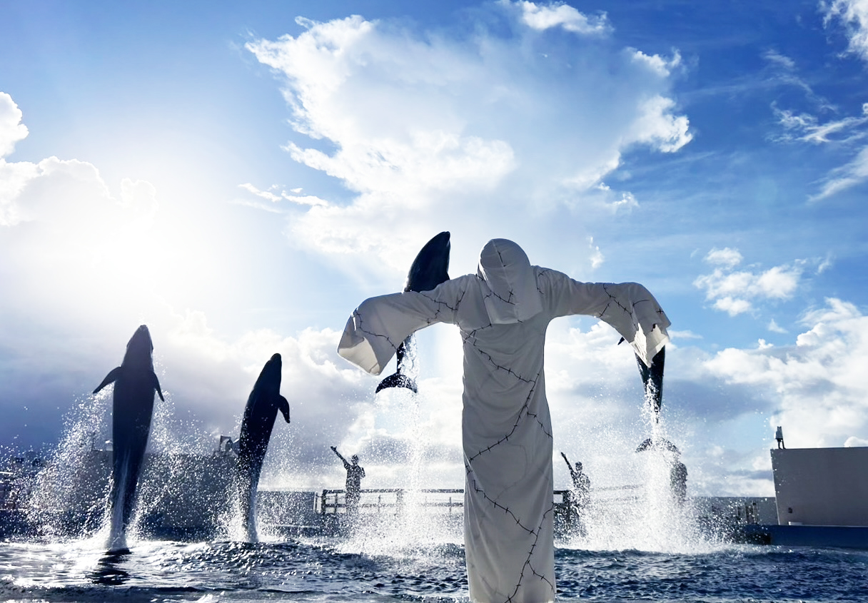 【沖縄美ら海水族館】秋空にきらめく『Autumn Show』を開催～飼育50年のオキちゃんも登場～