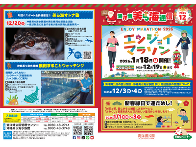 【海洋博公園】「美ら海通信12月号」発行！