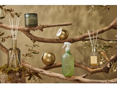 売上No.1の人気フレグランス「Olive＆Babassu」より、ゴールドグリッターがきらめく新作ディフューザーなどが登場