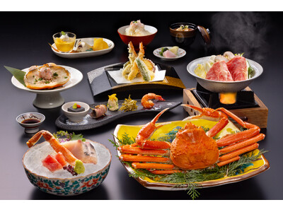 【加賀・山中温泉】ズワイガニをひとり1.5杯! 造り、茹で、グラタン、〆の蟹ご飯まで☆姿そのままに愉しむ幸せ