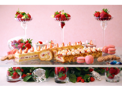 【苺の饗宴2026】バレンタインにスタート♪ 春香るイチゴスイーツビュッフェ☆5月まで限定開催！ オーシ...