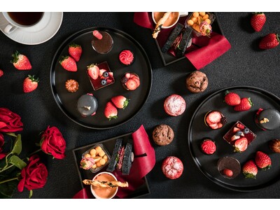 新横浜プリンスホテル　今年の苺は、シックでクールなメニューで楽しむ！黒×赤のスタイリッシュなストロベリーアフタヌーンティーを販売