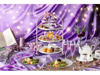 【川越プリンスホテル】夢見るようなラベンダーと華やかなフラワーが織りなす「Blooming Afternoon Tea Set～Lavender Color～」を販売