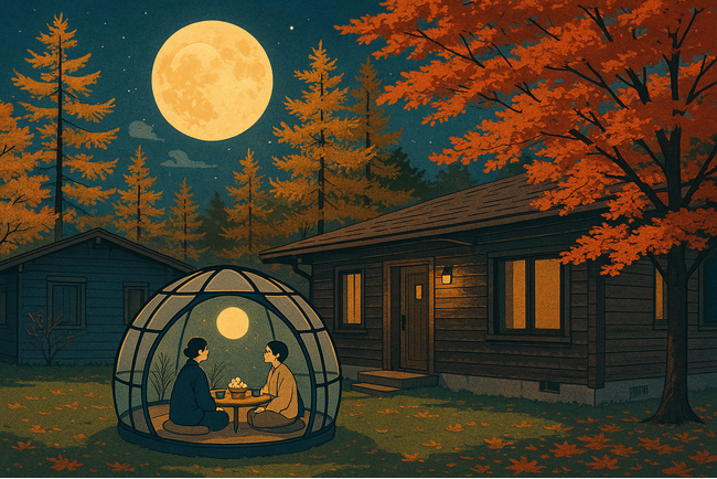 【軽井沢プリンスホテル】特別な空間で月を見上げる贅沢なひととき。秋の夜長を雅に楽しむ「お月見＆紅葉コテージプラン」を販売