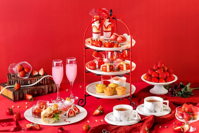 【川越プリンスホテル】埼玉県産いちごが宝石のように輝く「あまりん＆べにたま ストロベリーアフタヌーンティー」を販売