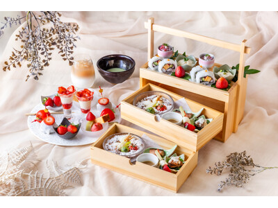 【川越プリンスホテル】埼玉県のいちご“あまりん”“べにたま”と雪景色が織りなす和のひととき「和風アフタヌーンティーセット」を新販売