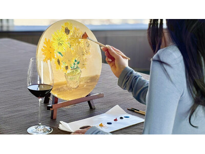 【グランドプリンスホテル広島】ワインを片手に楽しむ春のアートワークショップ「Art Wine Maison SETOUCHI」を開催