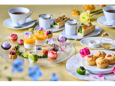 蝶々やミツバチが遊びに来る春のフローラルアフタヌーンティーFloral Blossom Afternoon Tea～Spring～を販売 ザ・プリンスギャラリー 東京紀尾井町