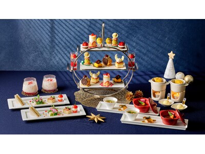 【大磯プリンスホテル】クリスマスカラーのスイーツを楽しむ 冬限定の「クリスマスアフタヌーンティー」を販売