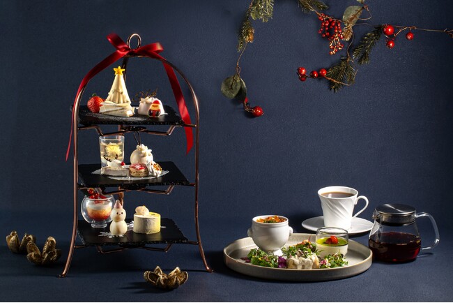 【鎌倉プリンスホテル】クリスマスツリーや雪だるまがスイーツに「クリスマスアフタヌーンティー」を販売