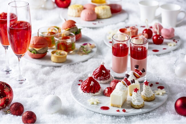 【びわ湖大津プリンスホテル】赤と白で彩る心ときめくホリデーシーズン 「Christmas Afternoon Tea」を販売