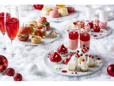 【びわ湖大津プリンスホテル】赤と白で彩る心ときめくホリデーシーズン 「Christmas Afternoon Tea」を販売