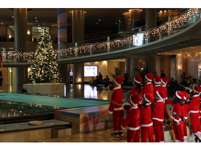 【グランドプリンスホテル広島】地域の子どもたちとともにクリスマスの訪れを祝うホテル館内クリスマス装飾点灯式を開催