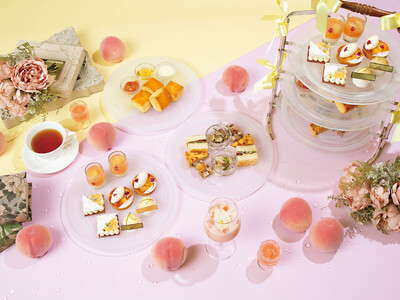【ホテル ラ・スイート神戸ハーバーランド】夏の陽射しに輝くみずみずしい桃をイメージ「LA SUITE Peach Afternoon Tea」を販売