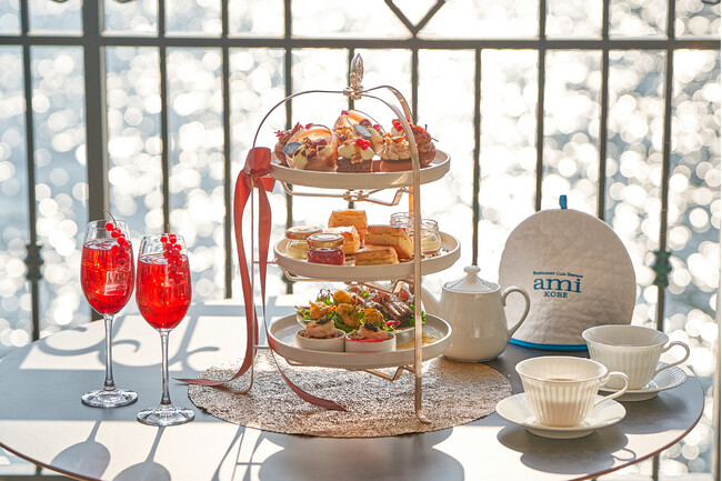 【レストランカフェテラス ami神戸】10月1日からチョコレートアフタヌーンティーを販売開始！