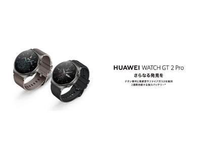 サファイアガラスを採用 2週間持続する強力バッテリー搭載スマートウォッチ Huawei Watch Gt 2 Pro を10月2日 金 より発売 企業リリース 日刊工業新聞 電子版