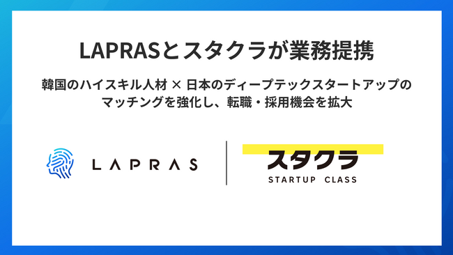 LAPRASとスタートアップクラスが業務提携
