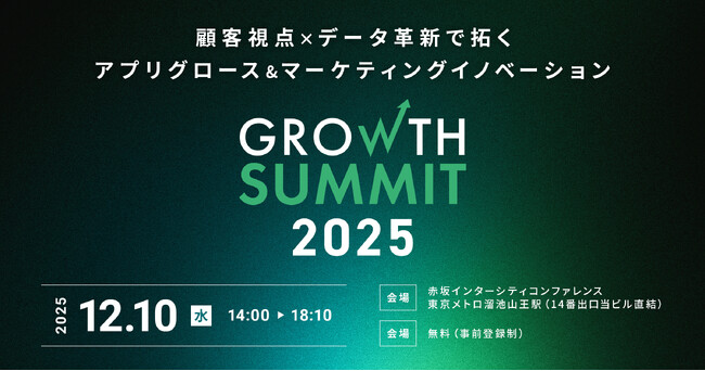 最適な顧客体験を実践する企業の最新事例とノウハウを総合的に学べる「Growth Summit 2025」12月10日（水）に開催決定！