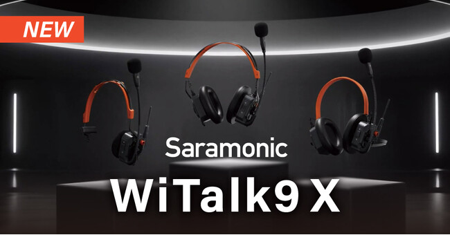 システムファイブ、ワイヤレスインカムヘッドセット「Saramonic WiTalk9 X」の販売を開始