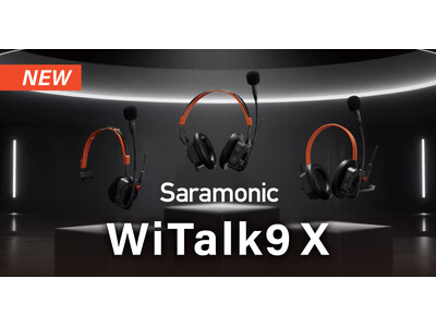 システムファイブ、ワイヤレスインカムヘッドセット「Saramonic WiTalk9 X」の販売を開始