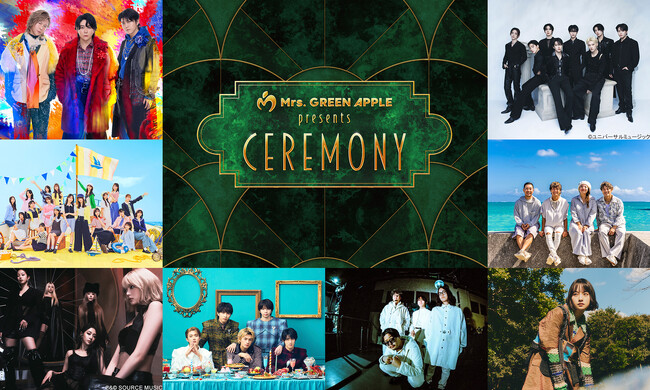 【TVer10周年】「Mrs. GREEN APPLE presents『CEREMONY』」をTVerで無料独占配信決定
