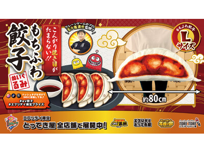 抱きしめたくなるサイズ感！「もちふわ餃子ぬいぐるみ」がエブリデイオリジナル景品として登場