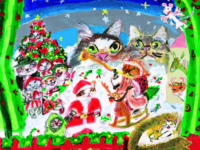 【大丸福岡天神店】猫をテーマとした作品世界を個性豊かに生み出す『久下 貴史』の原画・版画展