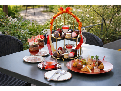 【天王洲・RIDE】好評につき期間延長！真っ赤なリボンに心躍る「いちご×チョコレート・スパニッシュアフタヌーンティー」が4月30日まで土日祝限定で登場
