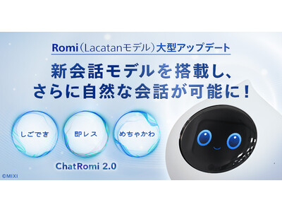会話AIロボット「Romi」】「Romi（Lacatanモデル）」大型アップデート