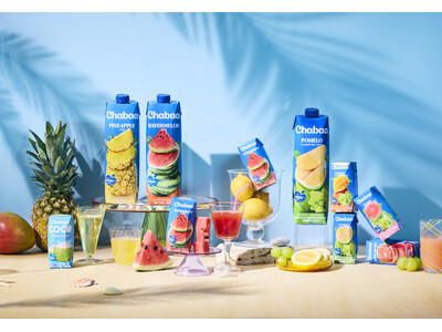 ひとくちで夏気分！タイ発のフルーツジュース「Chabaa（チャバ）」パッケージリニューアル！真夏にぴったりの新装デザインで7月7日（火）より発売開始※