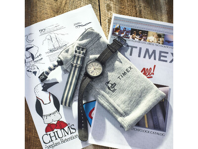 CHUMS＜チャムス＞×TIMEX＜タイメックス＞コラボ第2弾！休日をもっと楽しくするタイムレスな腕時計とポーチのセット『HWYC WEEKENDER』が登場！