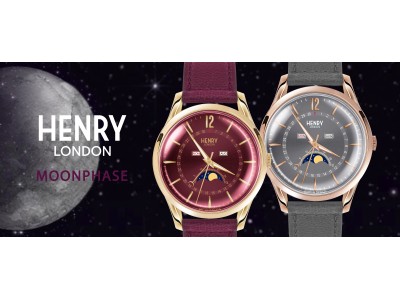 【大人気！】英国の腕時計ブランド「ヘンリーロンドン」のムーンフェイズ機能搭載モデルが売上前年比15倍に！これを受け新作のムーンフェイズモデルを追加発売します
