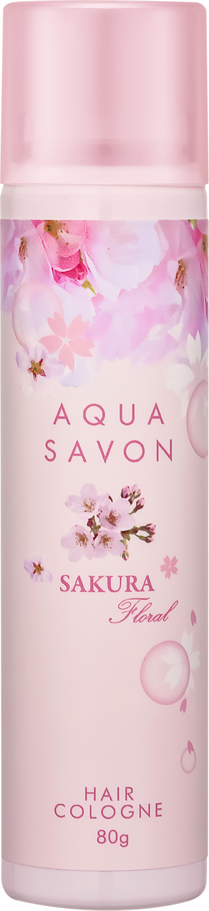 髪にふんわり「桜とシャボン」の香りが続く「アクア　シャボン　フレグランスヘアコロン　サクラフローラルの香り」2021年1月8日（金）発売