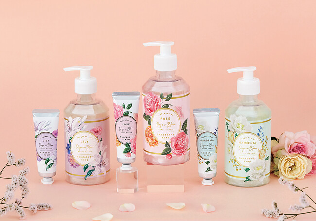 芳醇な花のアロマでハンドケア。毎日に彩りを添える「ハンド＆ネイルクリーム」と「ハンド＆ボディーソープ」新発売