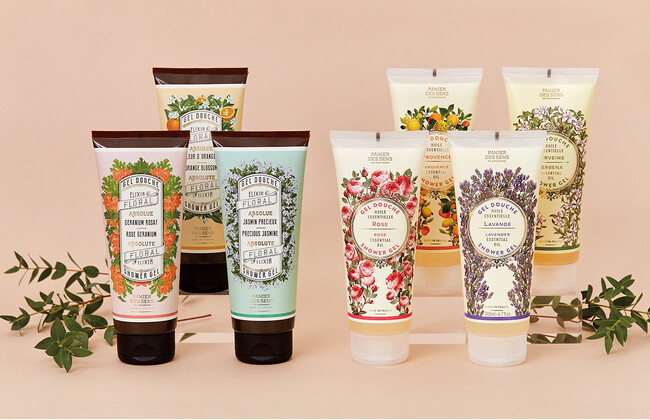 軽やな泡立ちで毎日のバスタイムを香り豊かに。お気に入りの香りがきっとみつかるプロバンス生まれの7種のシャワージェル