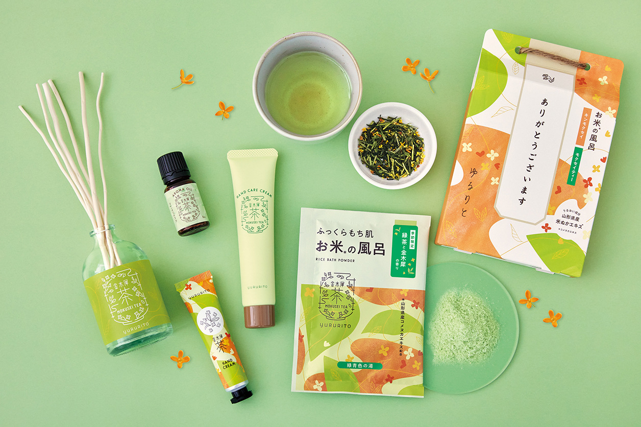 ティーフレグランス「ゆるりと 金木犀茶」新登場！ハンドクリーム、お米のバスパウダーなどが数量限定で発売