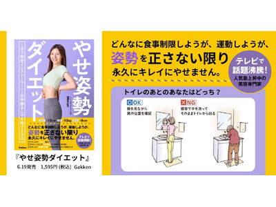【1日1分壁の前に立つだけ】40代以上でもウエスト-10cmが続出! 「正しい姿勢」で24時間やせ体質を...