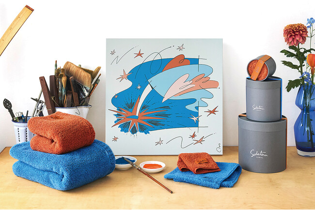 プレスリリース「【育てるタオル】2026年限定カラー“ADVENTURE”登場。若手アーティストOno氏と描く、未来へ踏み出す2色「feel Two for you ADVENTURE」1月28日発売」のイメージ画像