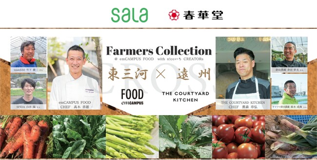 三遠風土の食材と料理が共演春華堂「FARMERS COLLECTION」に登場