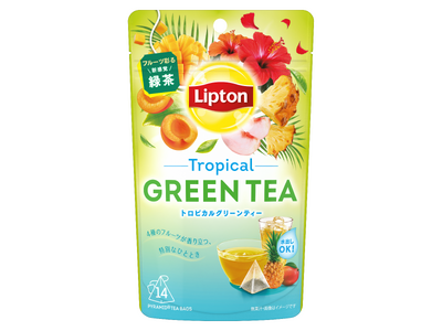 2025年秋に発売以降大好評「香るグリーンティーシリーズ」から待望の新商品が登場！パイナップル、マンゴーなど5種の厳選フレーバーが香る、南国気分あふれる新感覚緑茶「リプトン トロピカルグリーンティー」