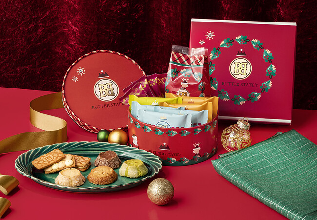 プレスリリース「クリスマスを盛り上げる限定ボックス＆パッケージ登場！心とろけるバタースイーツ詰合せ【BUTTER STATE's by銀のぶどう】」のイメージ画像