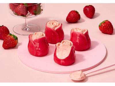 春限定！バラが花咲く苺の半生食感チーズケーキ『チーズローズ・あまおう苺』が新登場【TOKYOチューリップローズ】