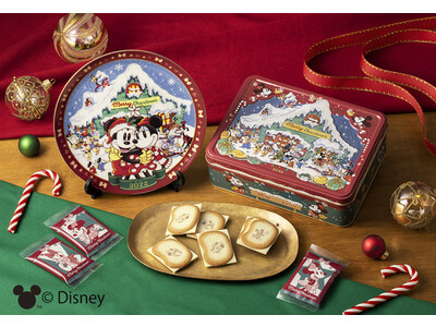 【東京ばな奈】「ミッキーマウス」と仲間たちのハッピークリスマス！ひとめで笑顔のキュートな新作スイーツとオリジナルイヤープレート付きセットが新登場