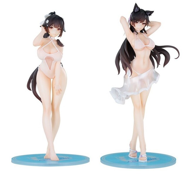 『アズールレーン』より、「高雄 砂浜ラプソディVer.」「愛宕 真夏の行進曲Ver.」フィギュアが登場。